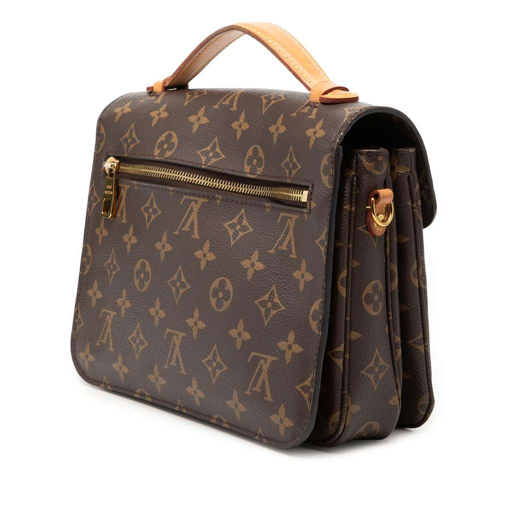 Louis Vuitton Monogram Pochette Metis Brown Very good - Back View