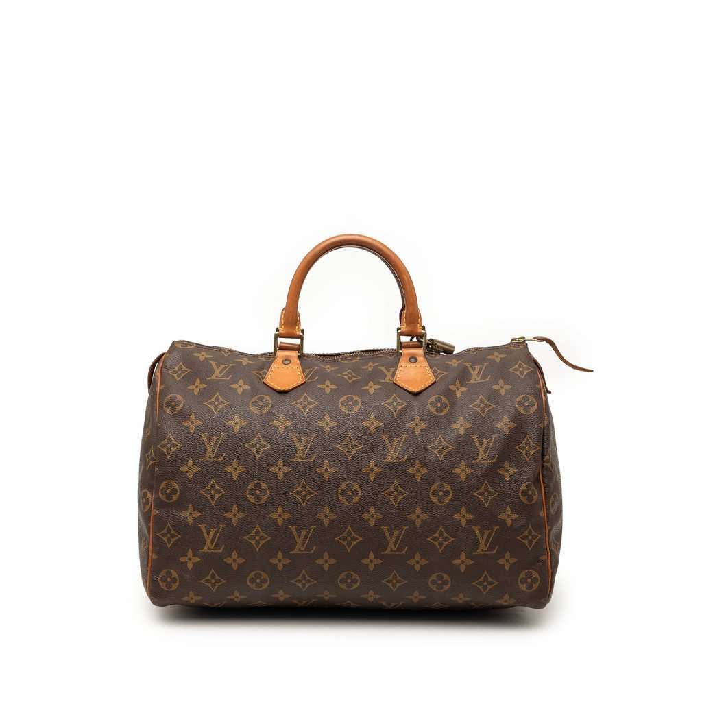 Louis Vuitton Monogram Speedy 35 Brown Very good - Front View