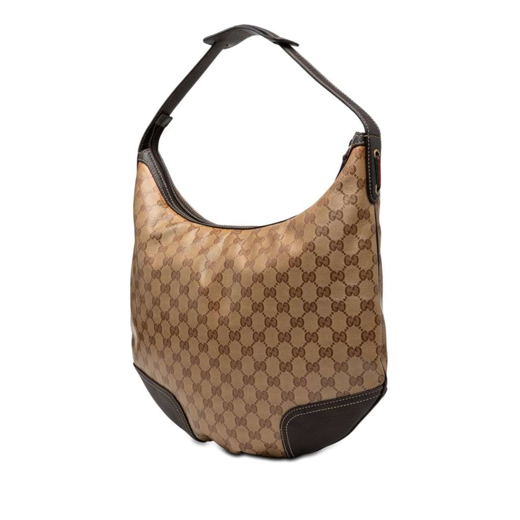 Gucci GG Crystal Princy Hobo Beige Very good condition - Back View