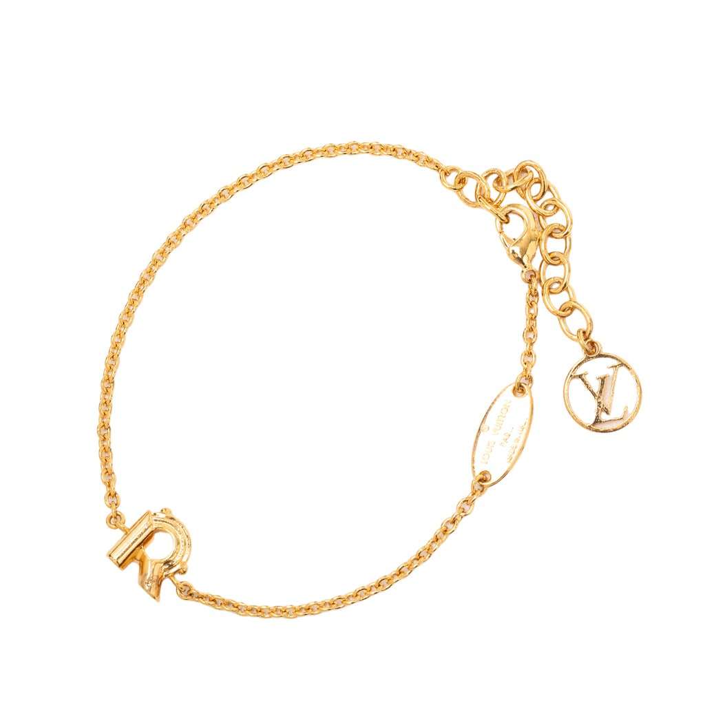 Louis Vuitton Gold Plated LV and Me R Bracelet Gold Metal Very good - Back View