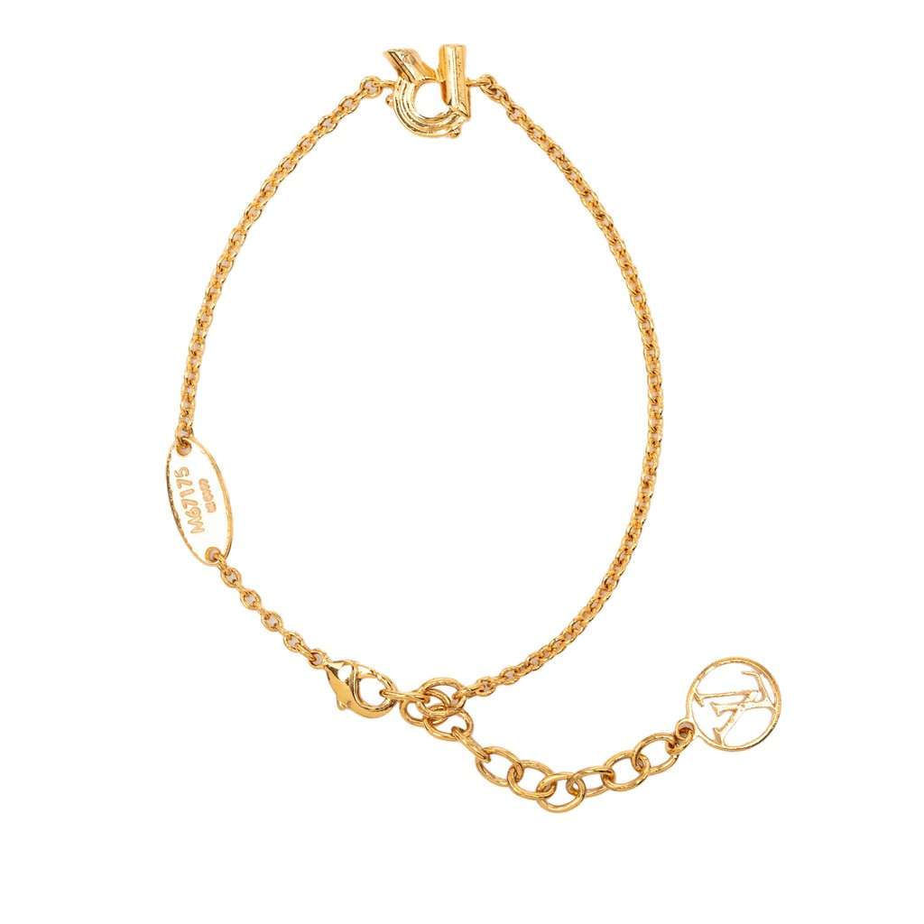 Louis Vuitton Gold Plated LV and Me R Bracelet Gold Metal Very good - Inside View