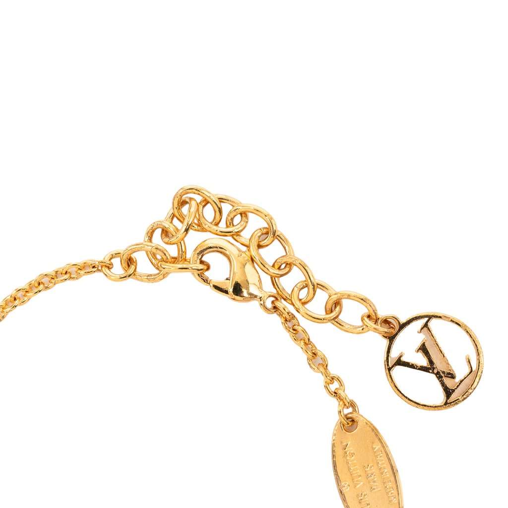 Louis Vuitton Gold Plated LV and Me R Bracelet Gold Metal Very good - Box View