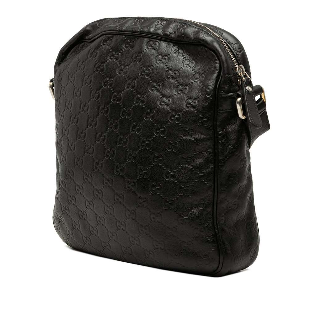 Gucci Guccissima Crossbody Black Leather Very good condition - Back View