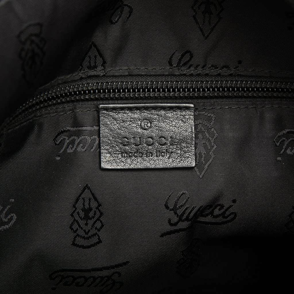 Gucci Guccissima Crossbody Black Leather Very good condition - Box View
