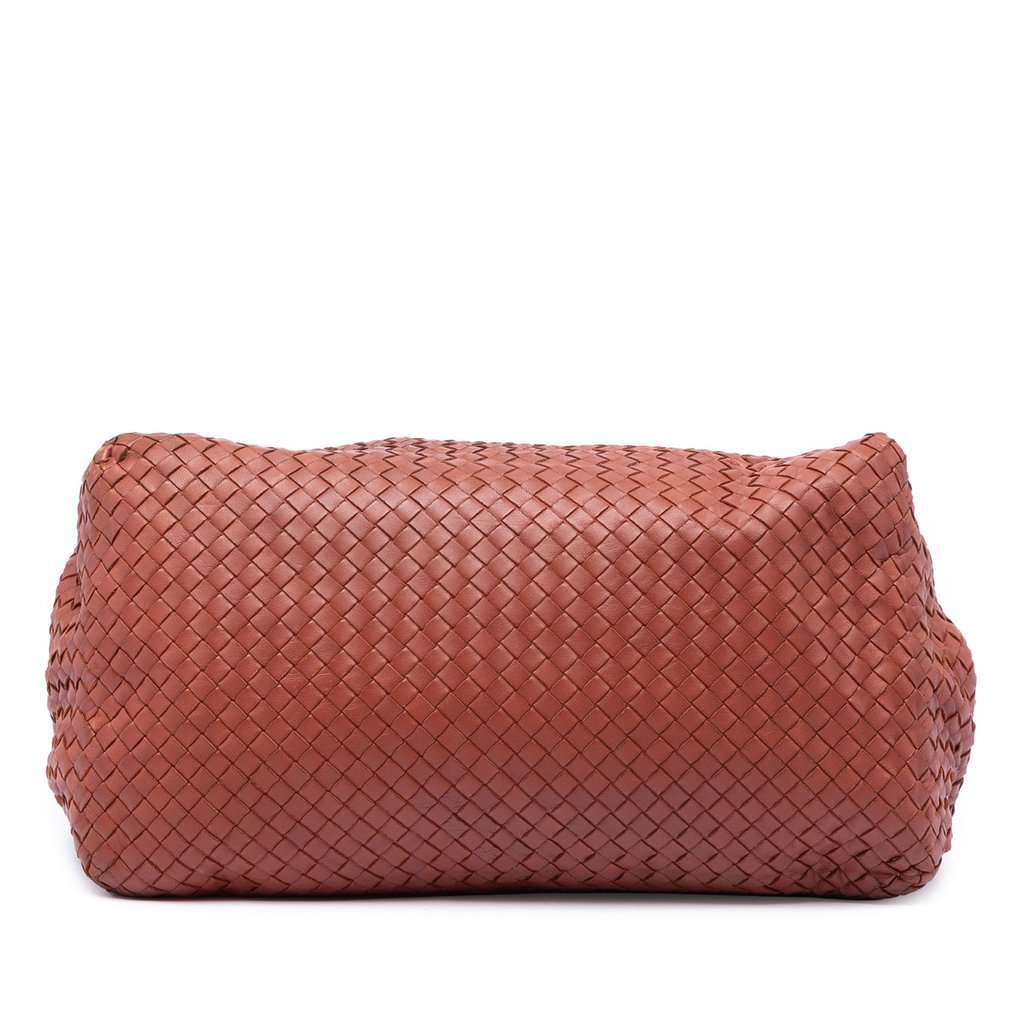 Bottega Veneta Large Nappa Intrecciato Cesta Tote Red Leather Very good condition - Inside View