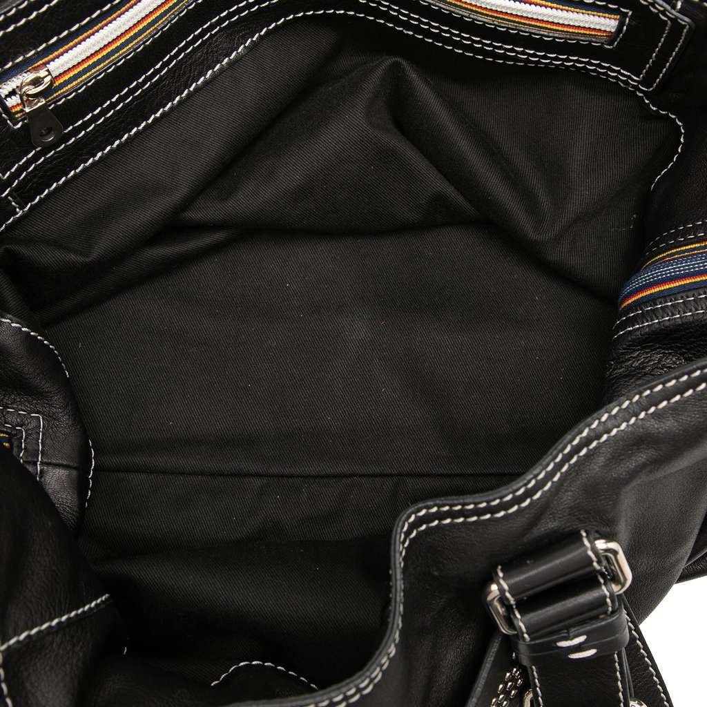 Chloé Lambskin Studded Patsy Tote Black Leather Very good condition - Model View