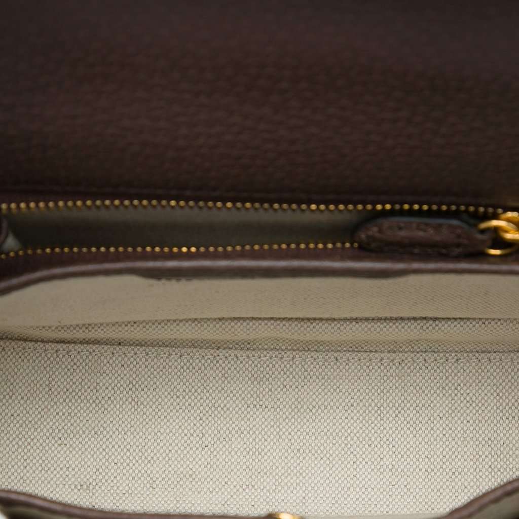 Gucci Small Jumbo GG Canvas Web Bamboo 1947 Top Handle Bag Beige Very good - Model View