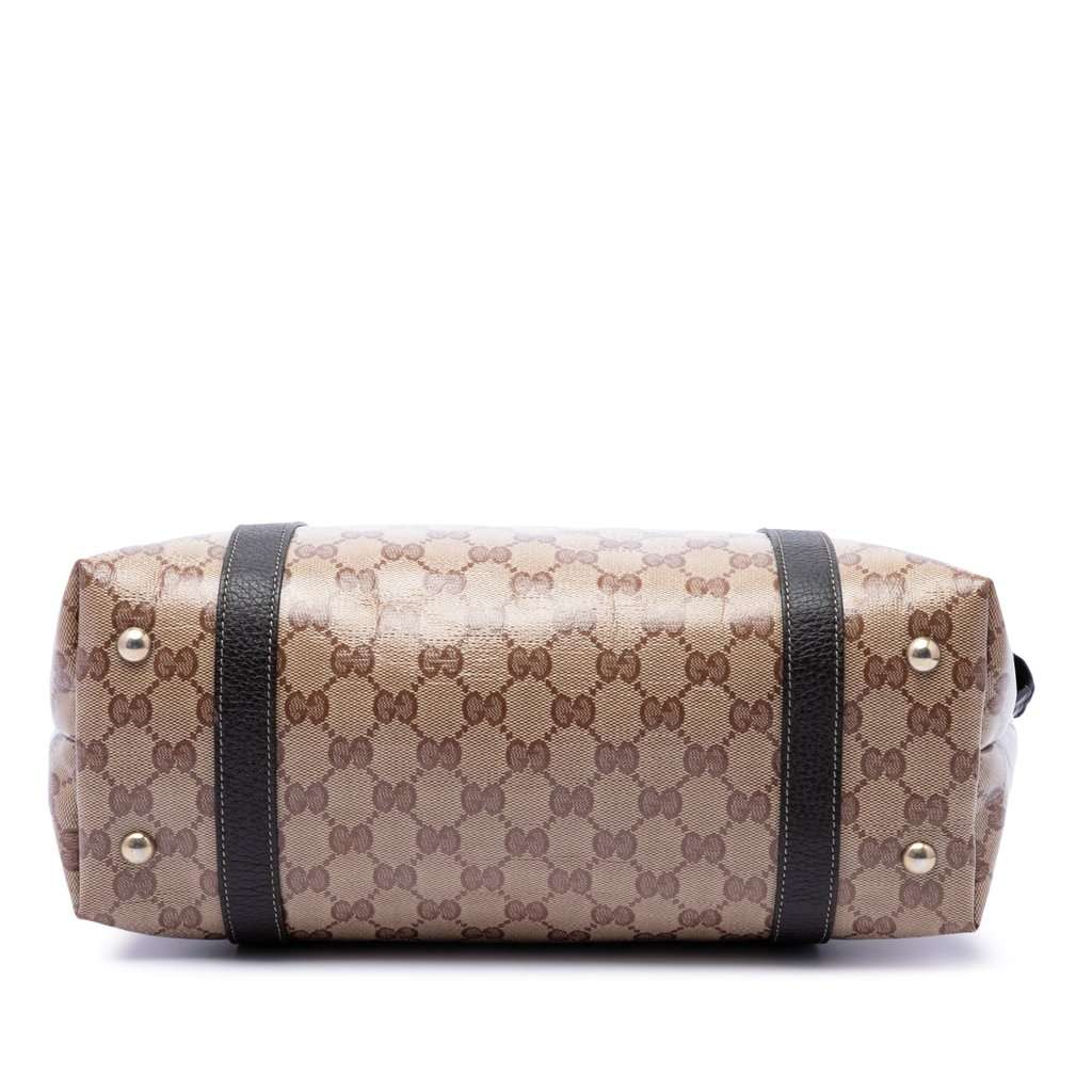 Gucci GG Crystal Abbey D Ring Tote Beige Very good - Inside View