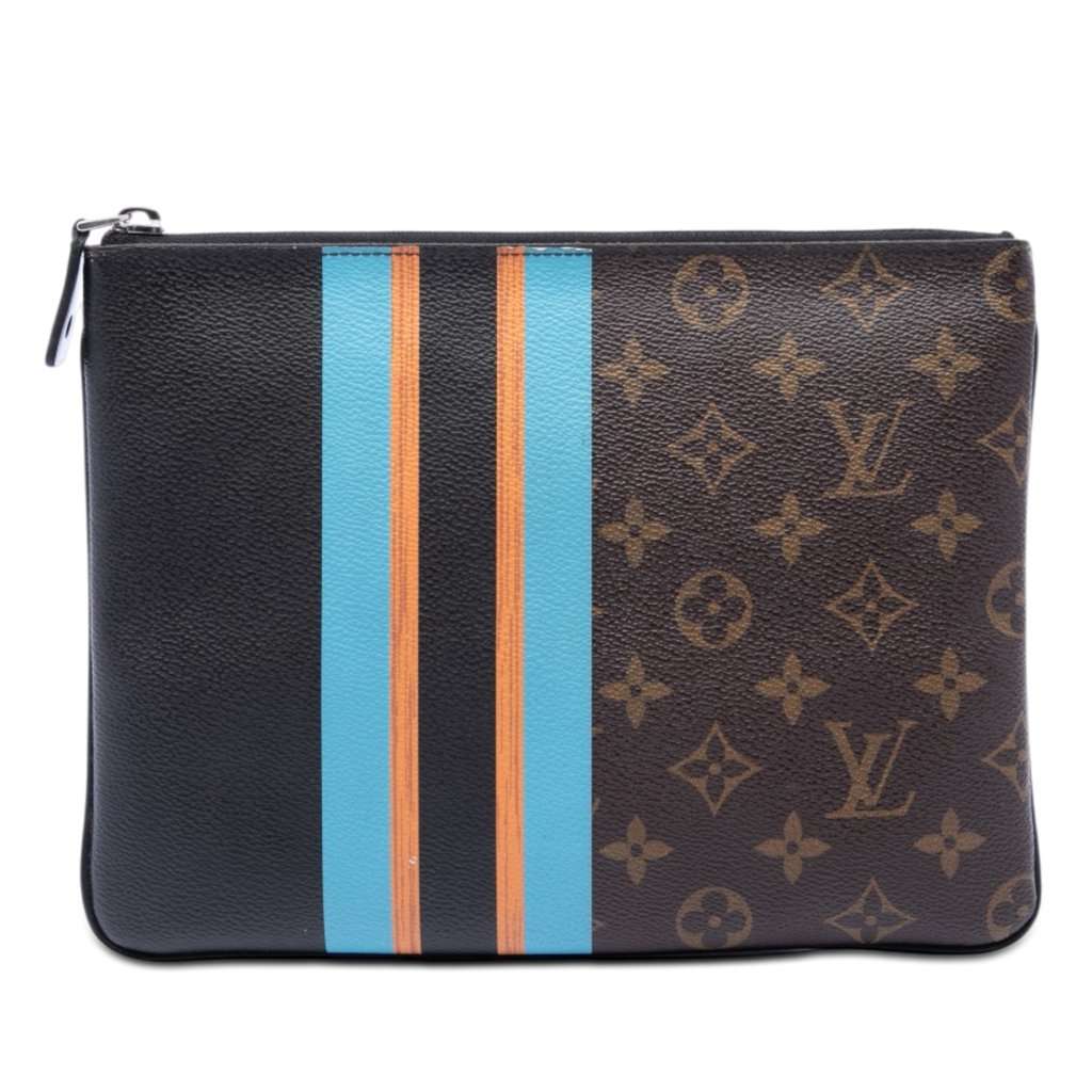 Louis Vuitton Monogram Pochette Plate MM Brown Very good condition - Front View