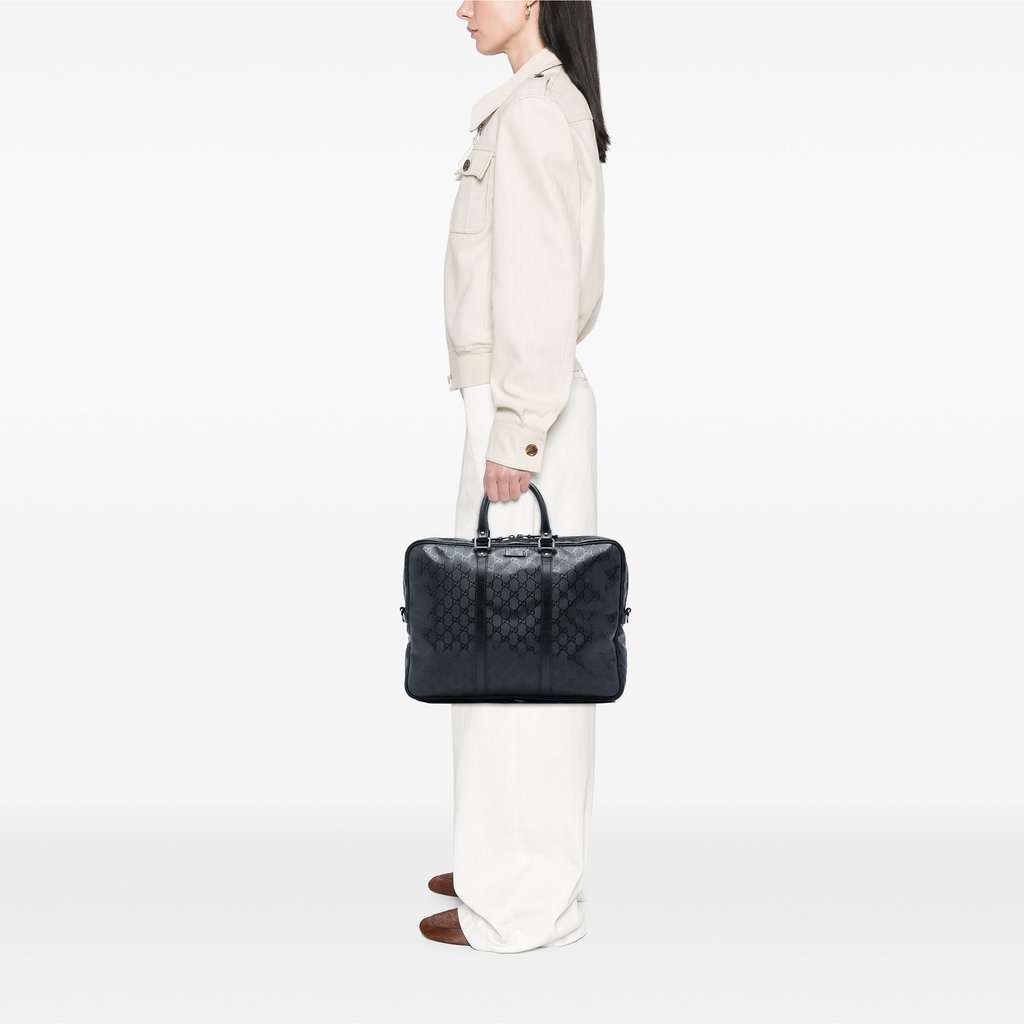 Gucci GG Imprime Business Bag Black Very good - Box View