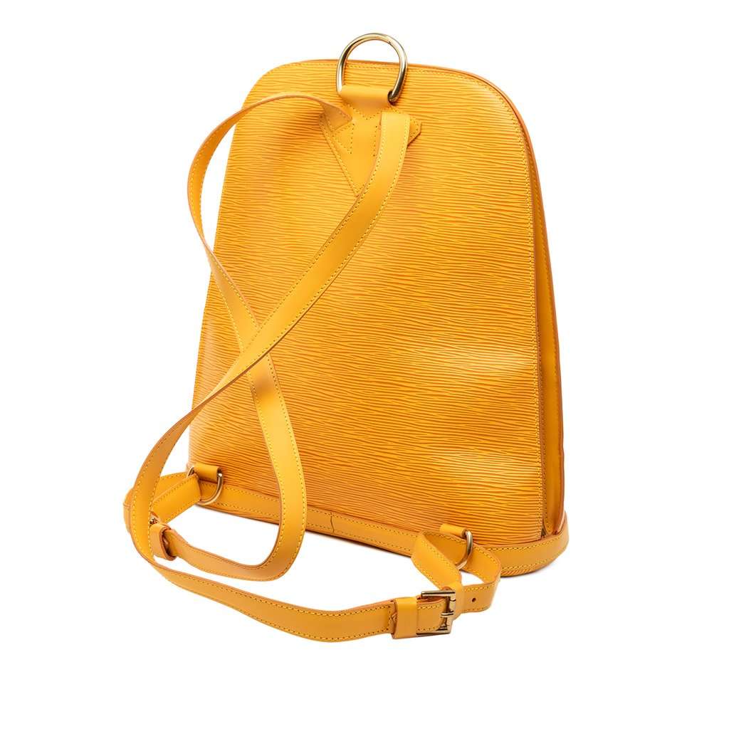 Louis Vuitton Epi Gobelins Yellow Leather Very good condition - Back View