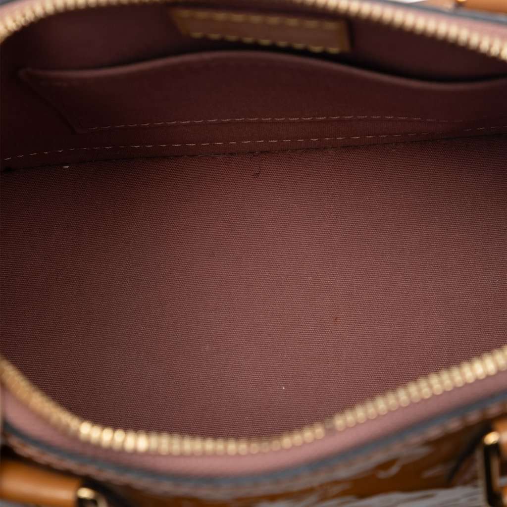 Louis Vuitton Monogram Vernis Alma BB Brown Leather Very good condition - Model View