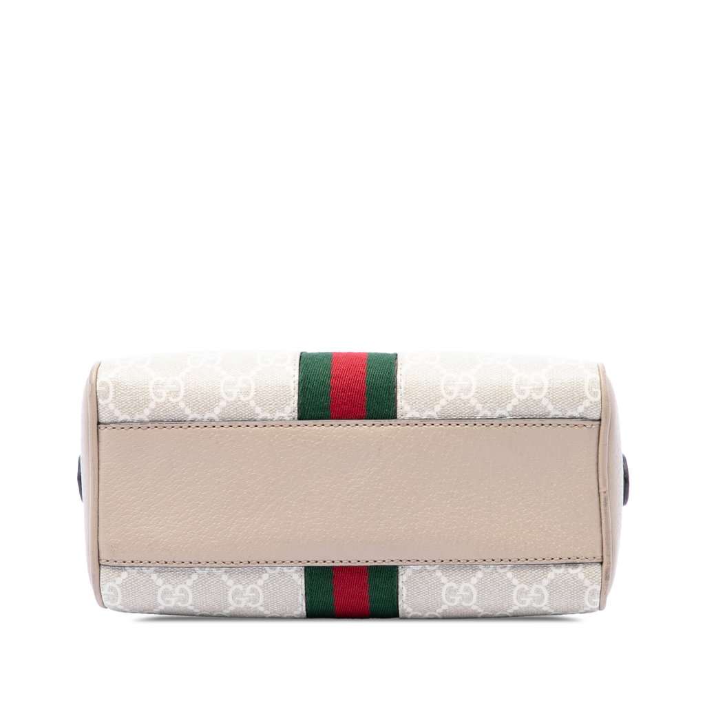 Gucci Mini GG Supreme Web Ophidia Satchel Beige Good condition - Inside View