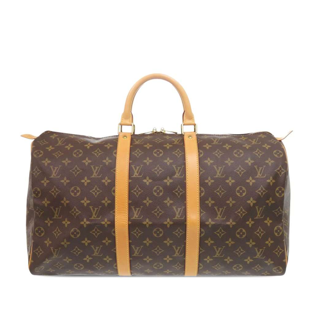 Louis Vuitton Monogram Keepall 50 Brown Very good - Front View