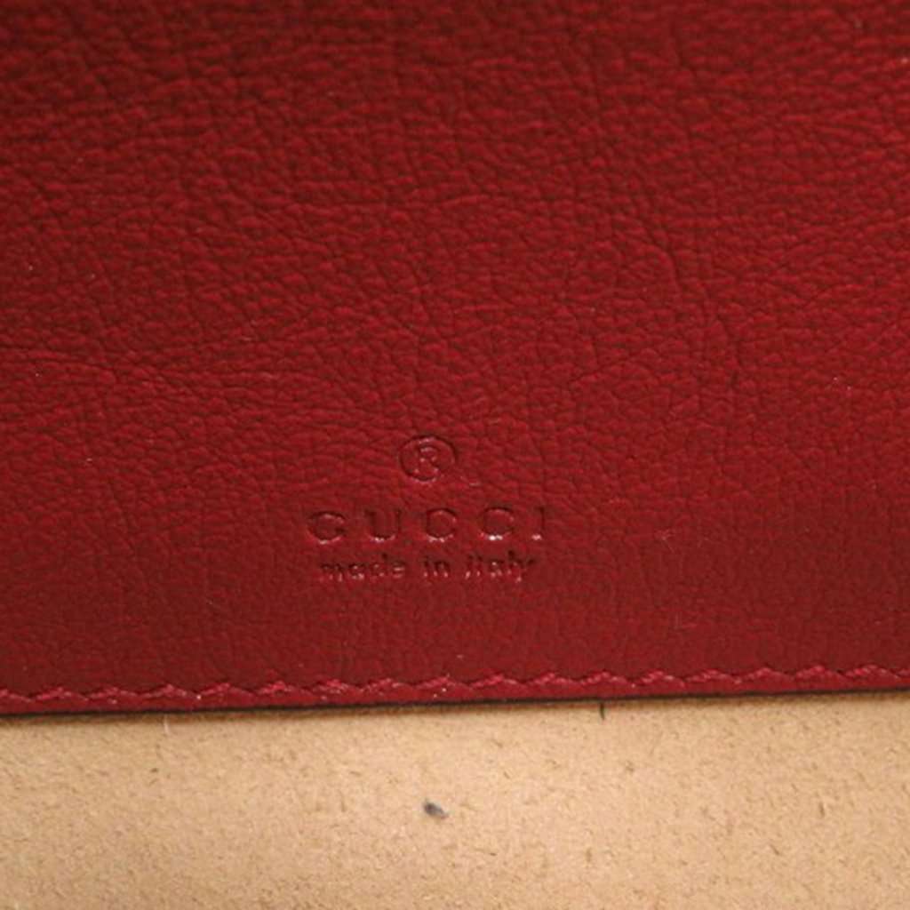 Gucci Mini Calfskin Rajah Web Chain Crossbody Red Leather Very good - Box View