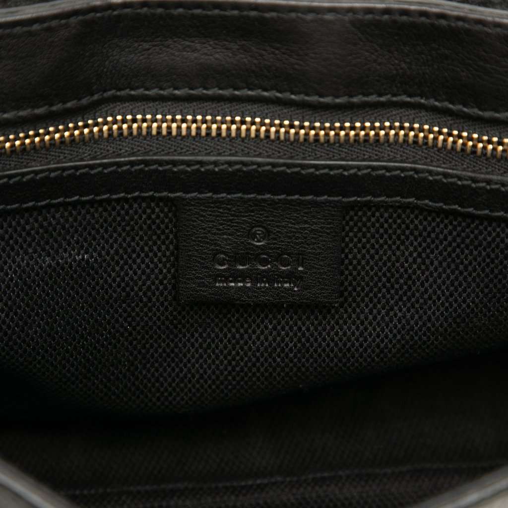 Gucci Medium Patent Soho Chain Flap Crossbody Black Leather Very good condition - Box View