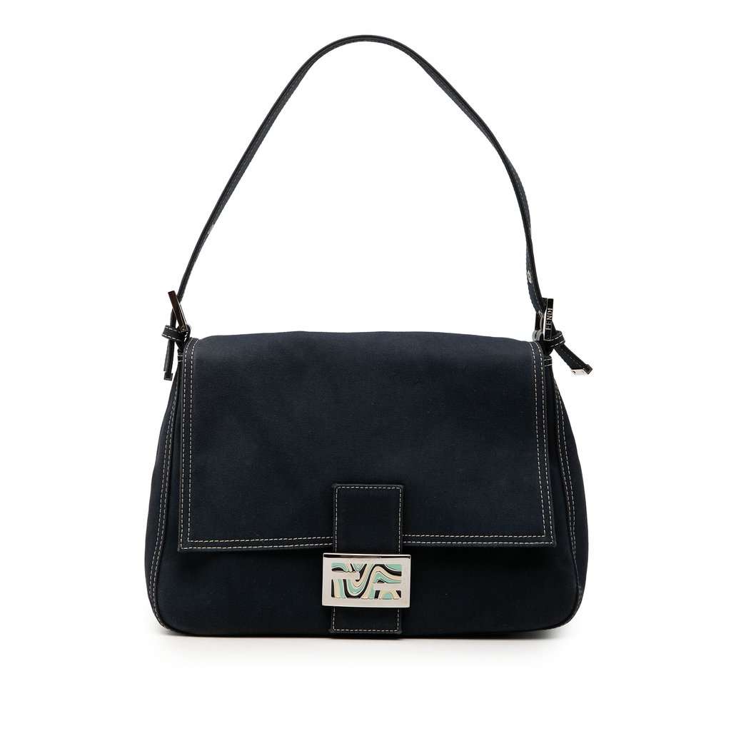 Fendi Canvas FF Marble Mamma Forever Blue Very good condition - Front View