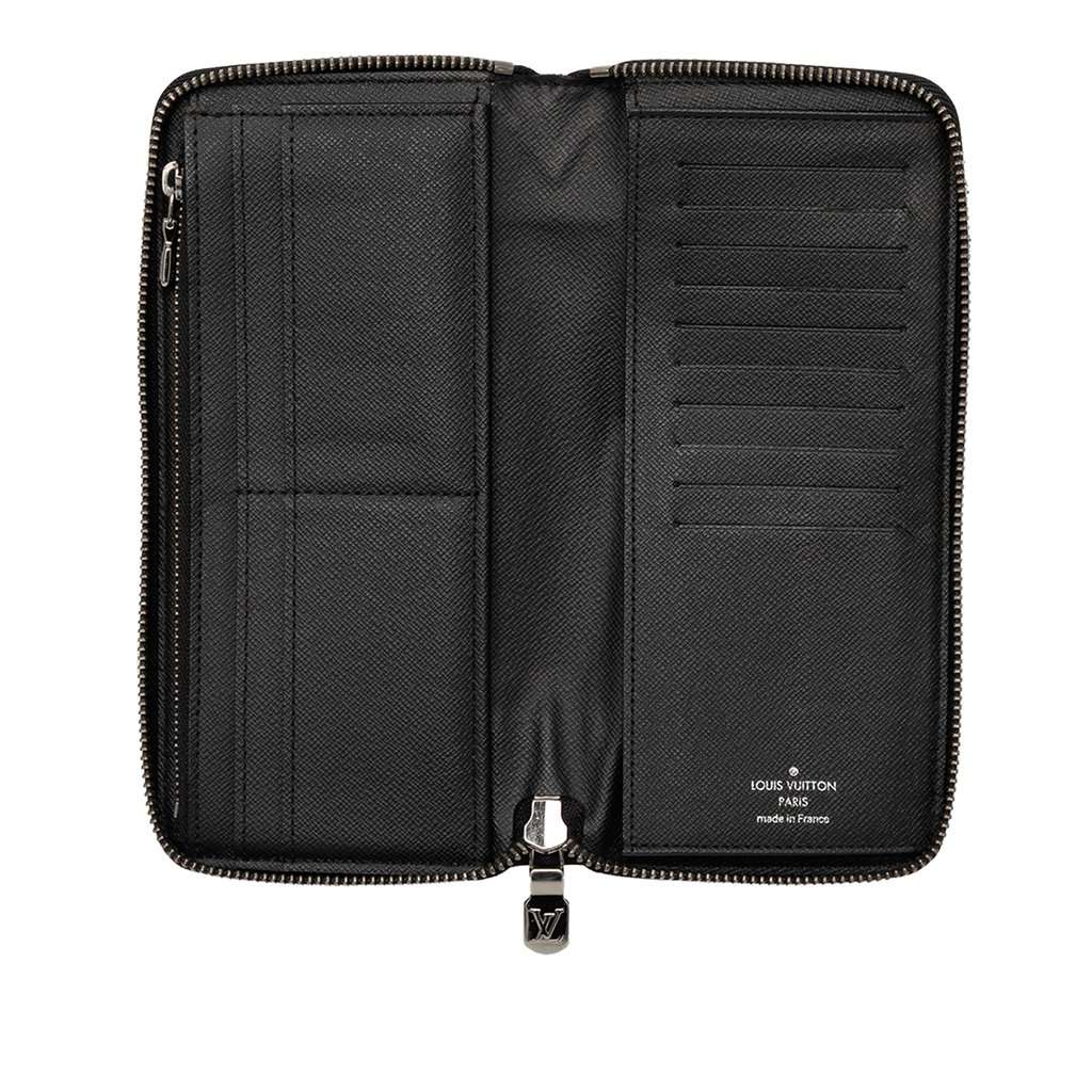 Louis Vuitton Monogram Eclipse Vertical Zippy Wallet Black Very good condition - Model View