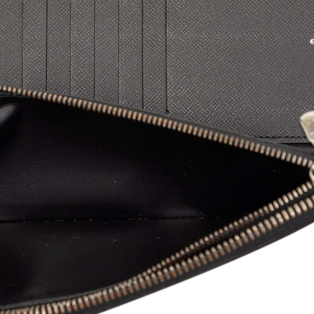 Louis Vuitton Monogram Eclipse Vertical Zippy Wallet Black Very good condition - Box View