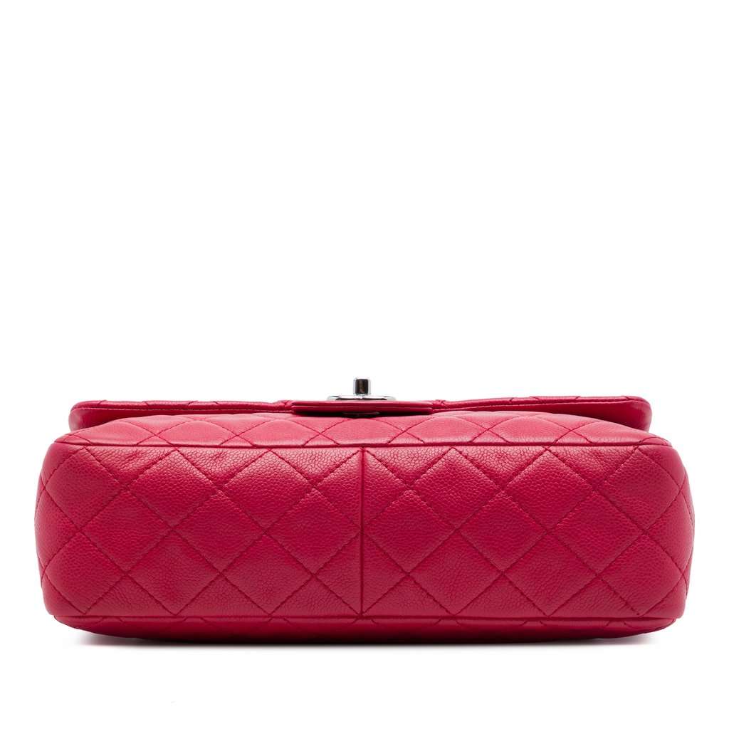 Chanel Jumbo Classic Caviar Single Flap Pink Leather Very good condition - Inside View