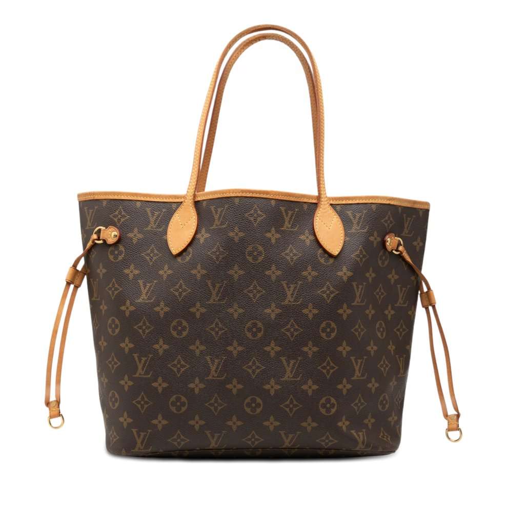 Louis Vuitton Monogram Neverfull MM Brown Very good - Front View