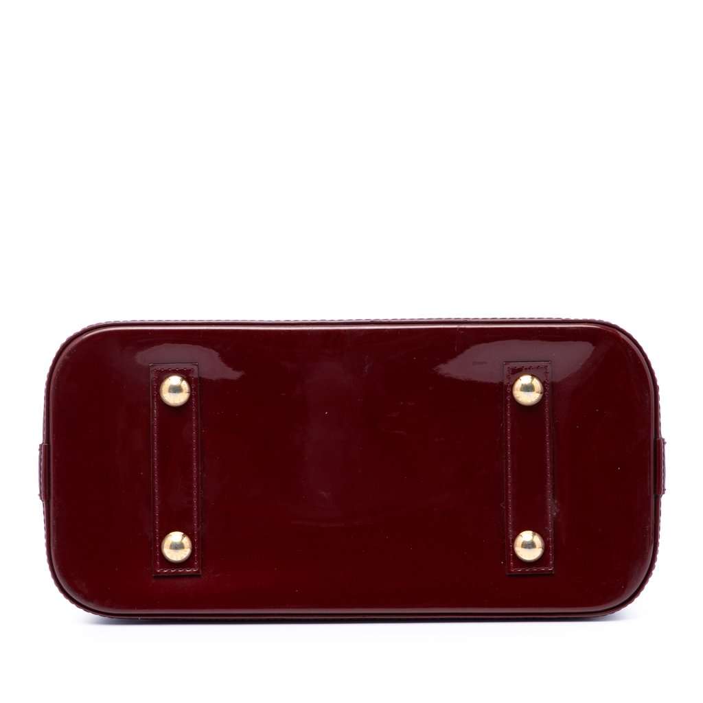 Louis Vuitton Monogram Vernis Alma PM Red Leather Very good - Inside View
