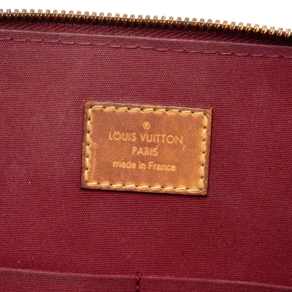 Louis Vuitton Monogram Vernis Alma PM Red Leather Very good - Box View