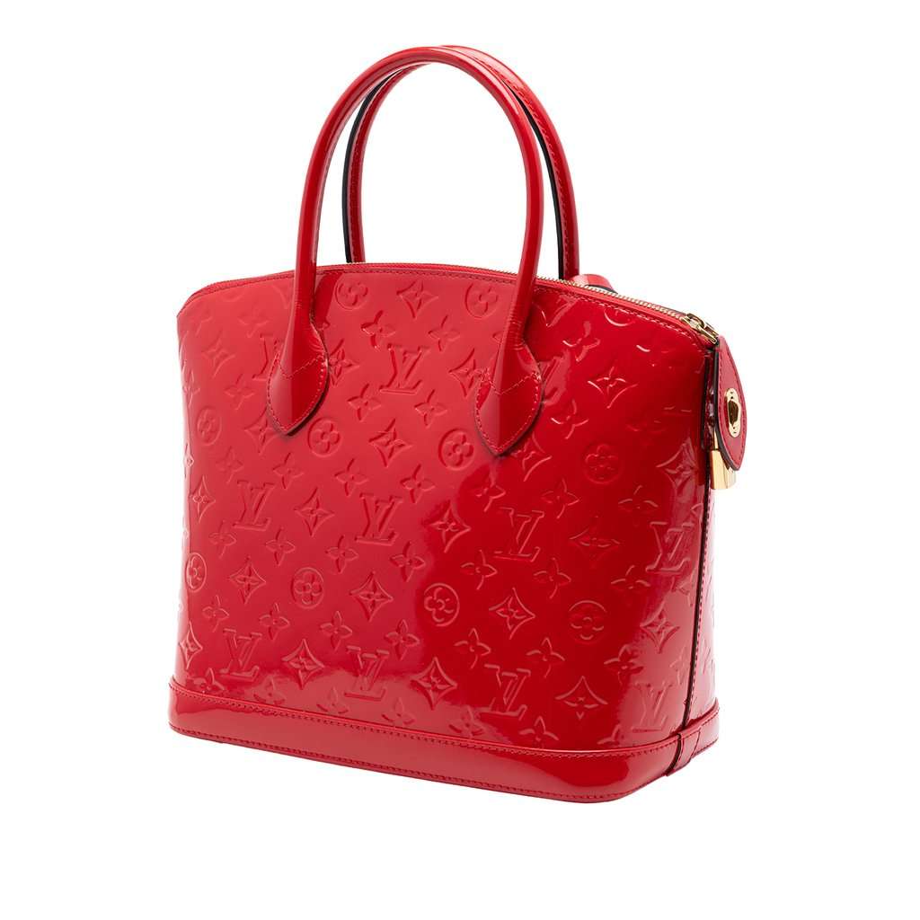 Louis Vuitton Monogram Vernis Lockit PM Red Leather Very good - Back View