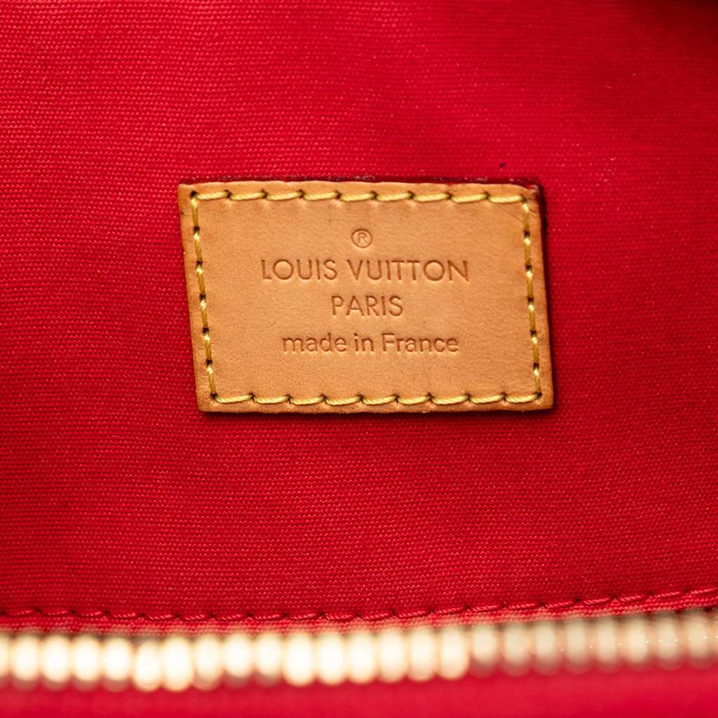 Louis Vuitton Monogram Vernis Lockit PM Red Leather Very good - Box View