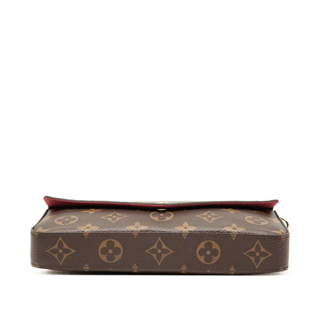 Louis Vuitton Monogram Pochette Felicie Brown Very good - Inside View