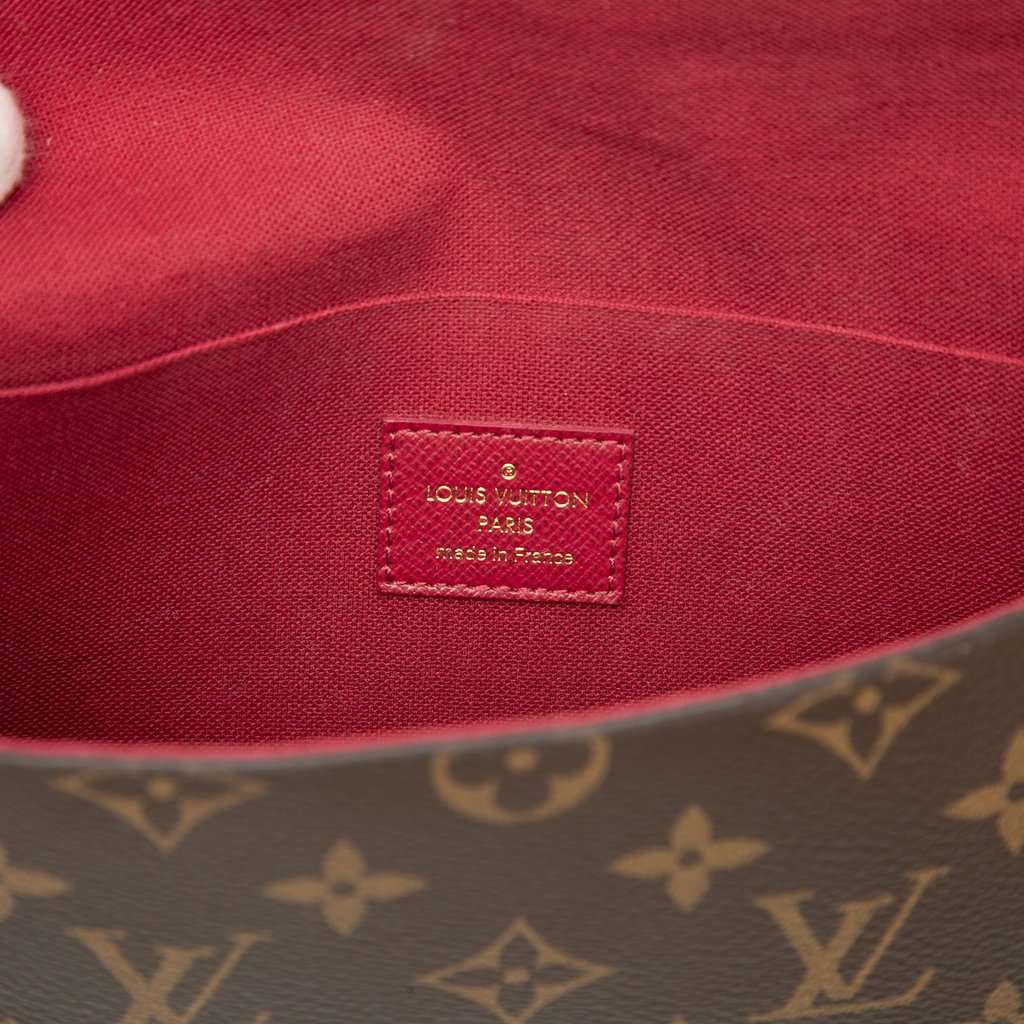 Louis Vuitton Monogram Pochette Felicie Brown Very good - Box View