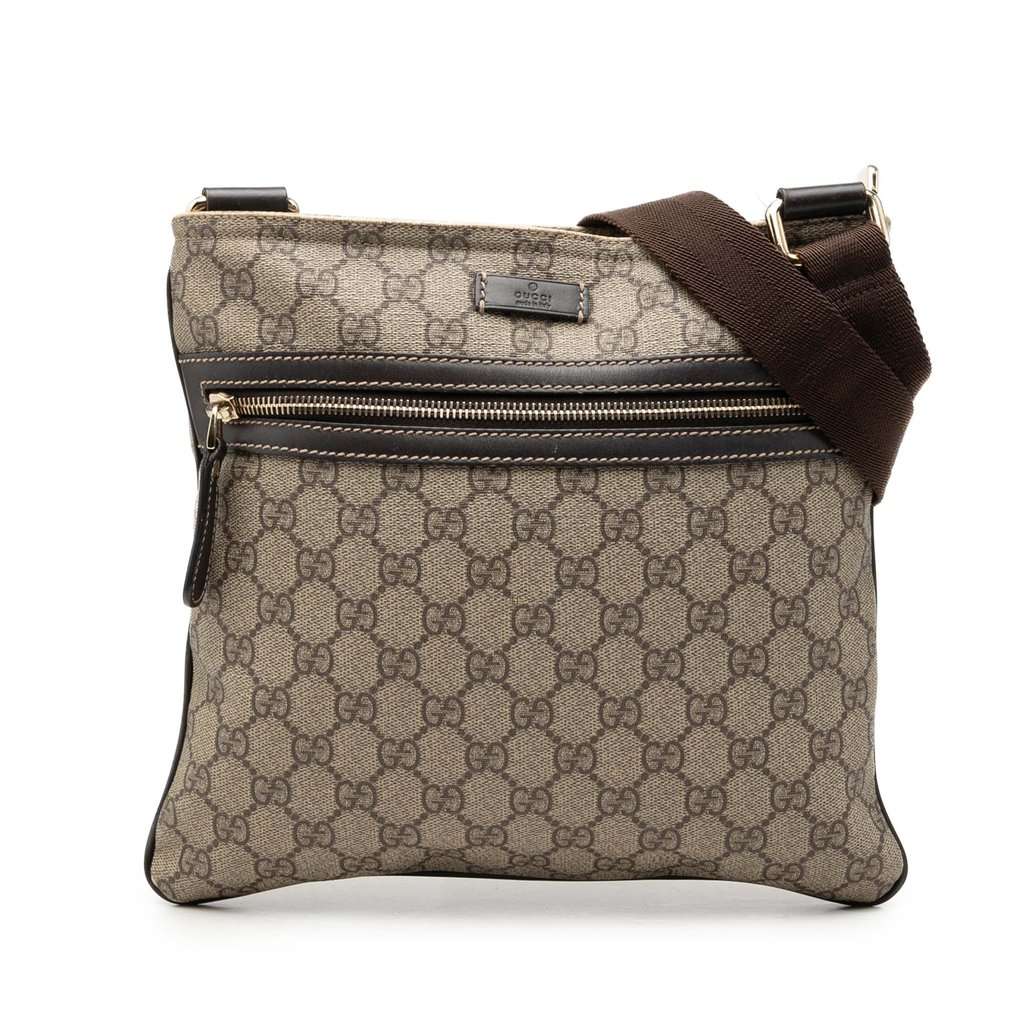 Gucci GG Supreme Crossbody Beige Very good - Front View