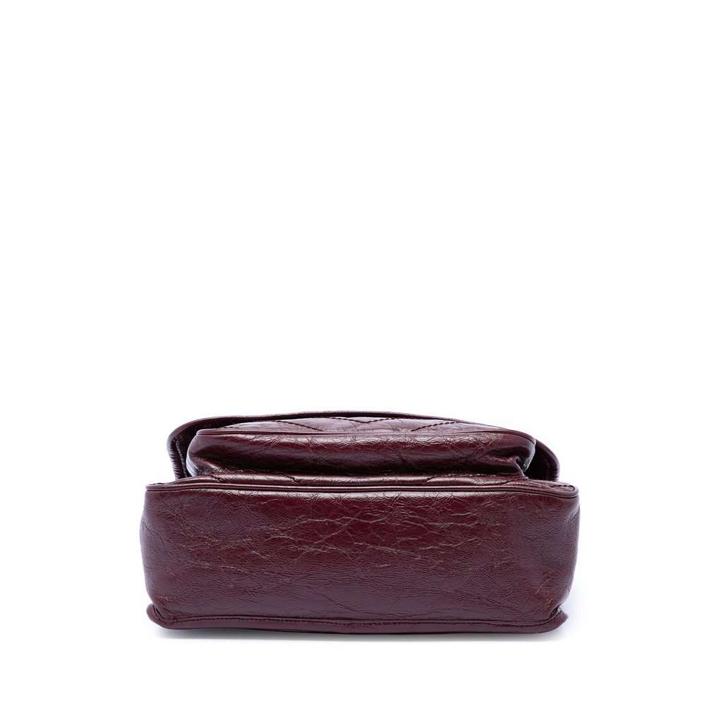 Saint Laurent Medium Crinkled Calfskin Niki Red Leather Very good condition - Inside View