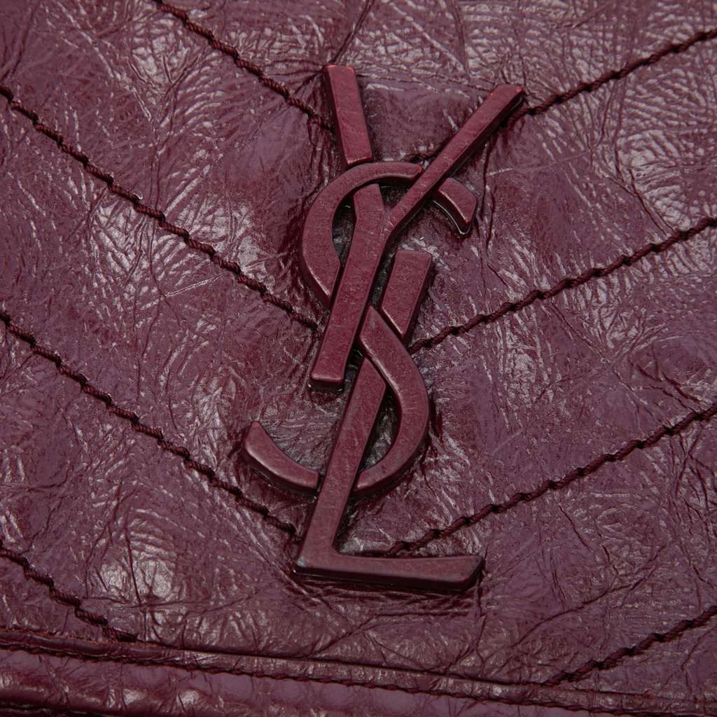 Saint Laurent Medium Crinkled Calfskin Niki Red Leather Very good condition - Box View