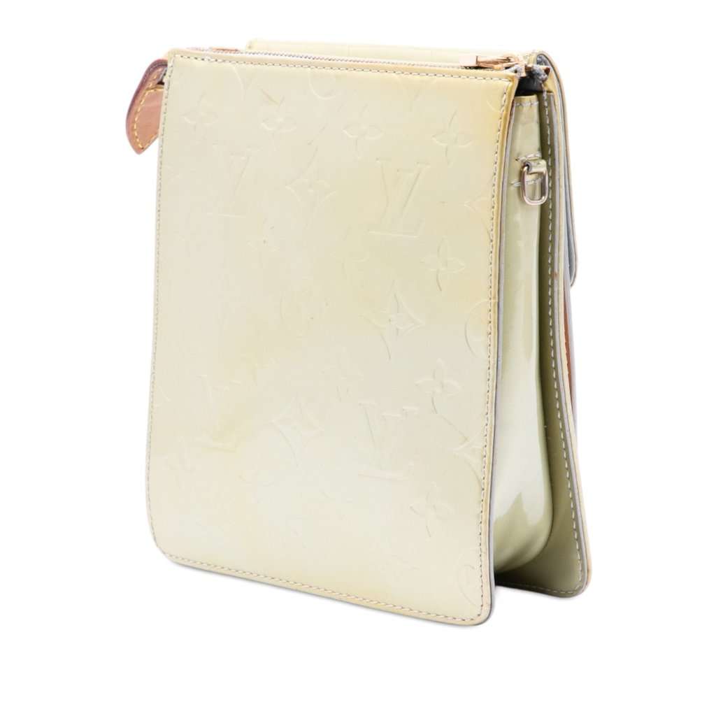 Louis Vuitton Monogram Vernis Mat Mott White Leather Very good - Back View