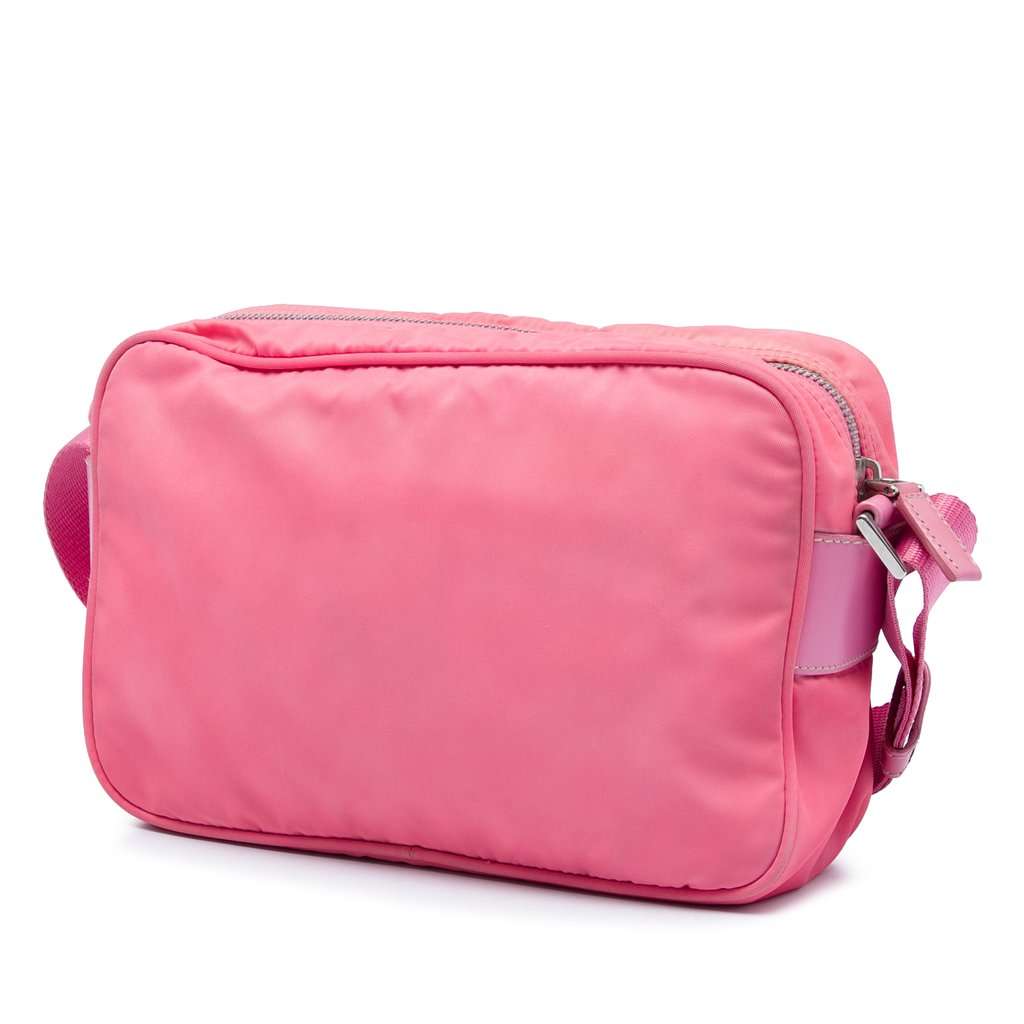 Prada Tessuto Camera Bag Pink Very good - Back View