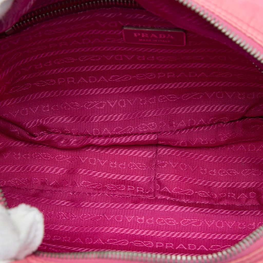 Prada Tessuto Camera Bag Pink Very good - Model View