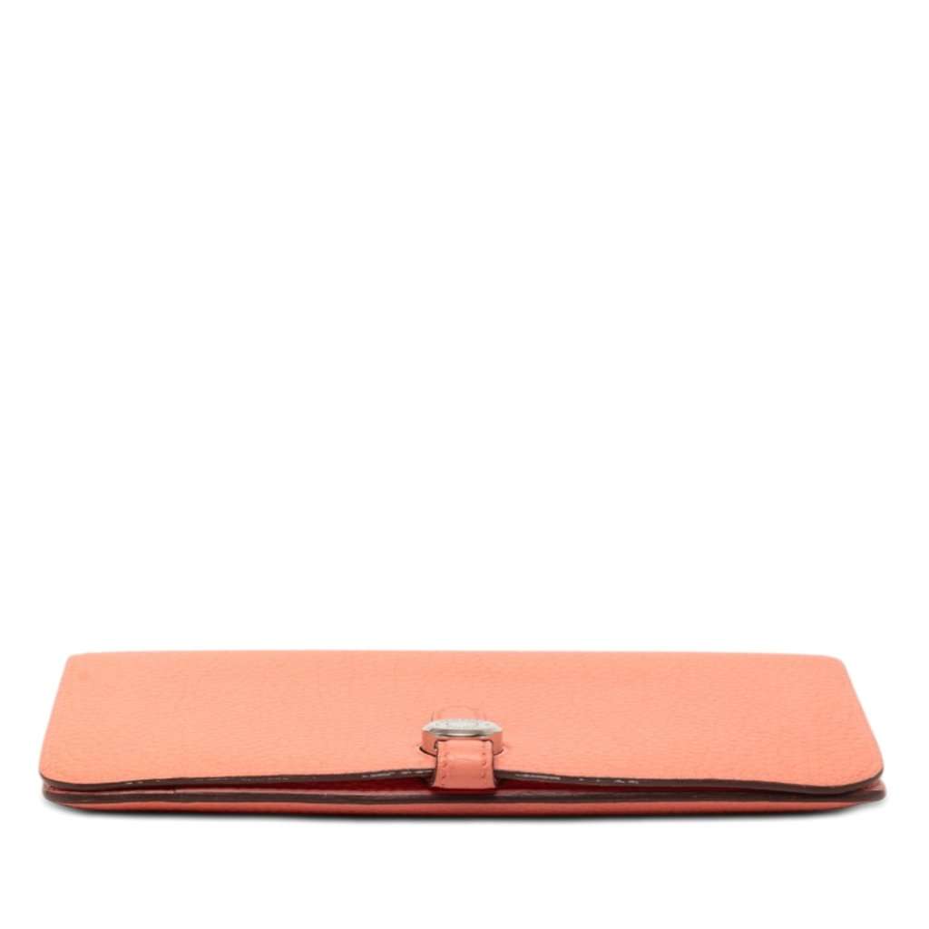 Hermès Togo Dogon Duo Wallet GM Orange Leather Very good - Inside View