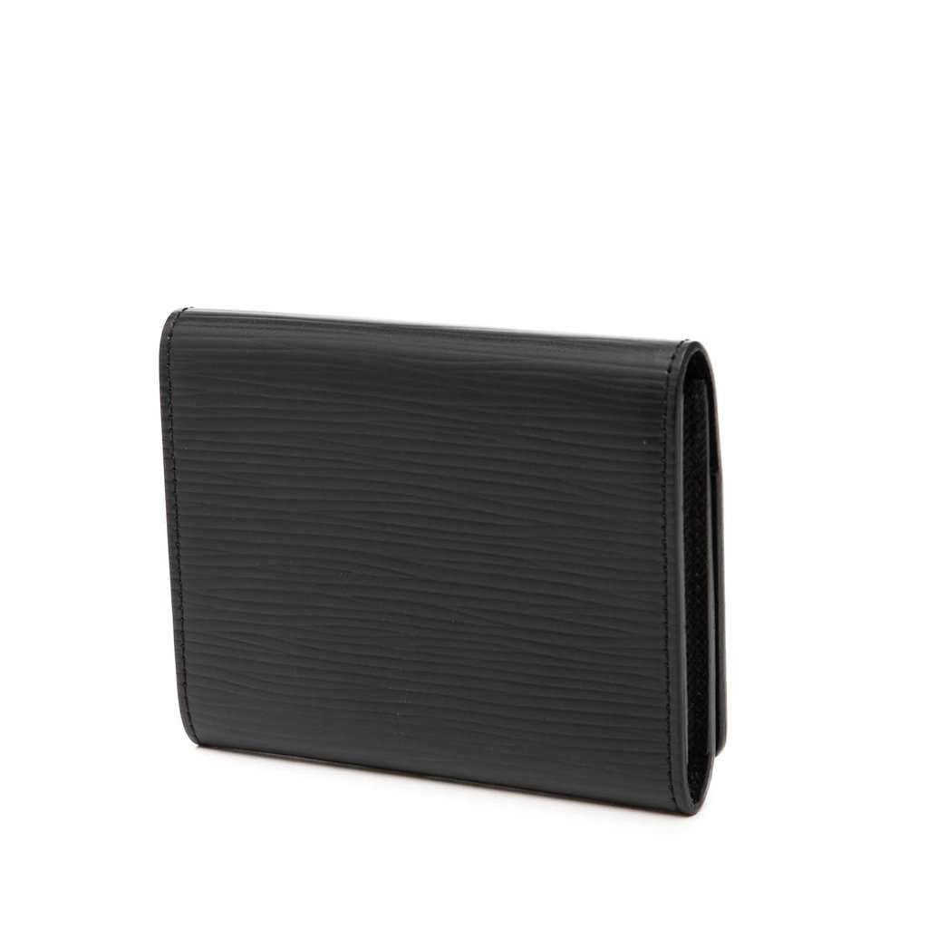 Louis Vuitton Epi Envelope Business Card Holder Black Leather Very good condition - Back View