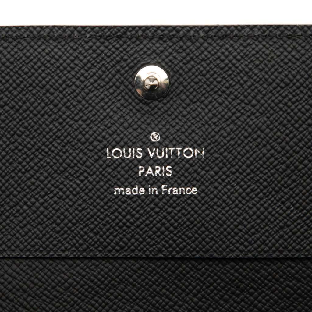 Louis Vuitton Epi Envelope Business Card Holder Black Leather Very good condition - Model View