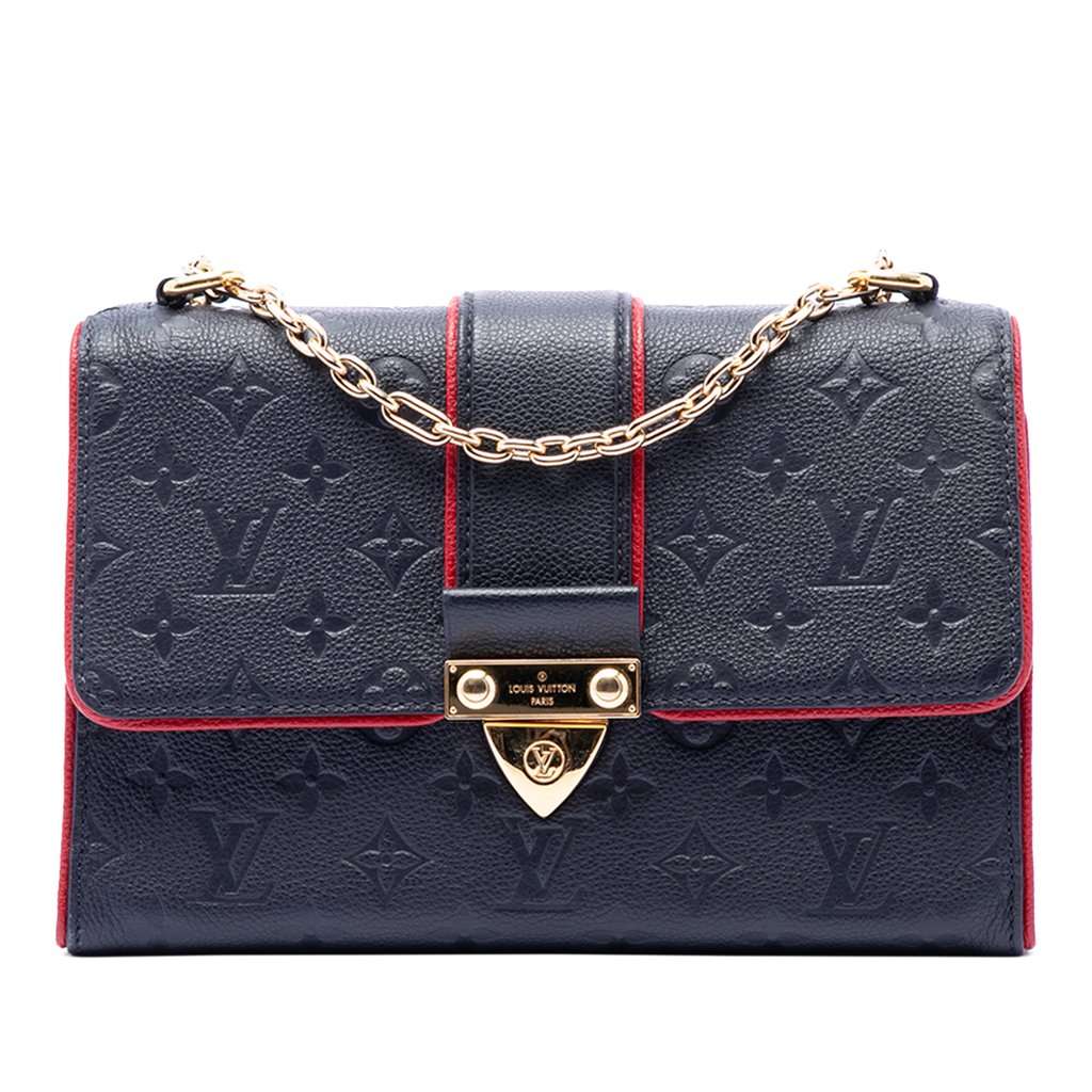 Louis Vuitton Monogram Empreinte Saint Sulpice PM Blue Leather Very good condition - Front View