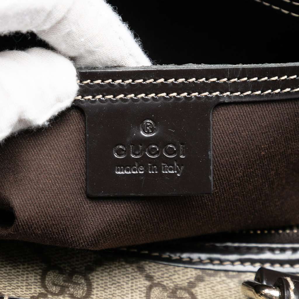 Gucci Medium GG Supreme Joy Boston Bag Beige Very good condition - Box View
