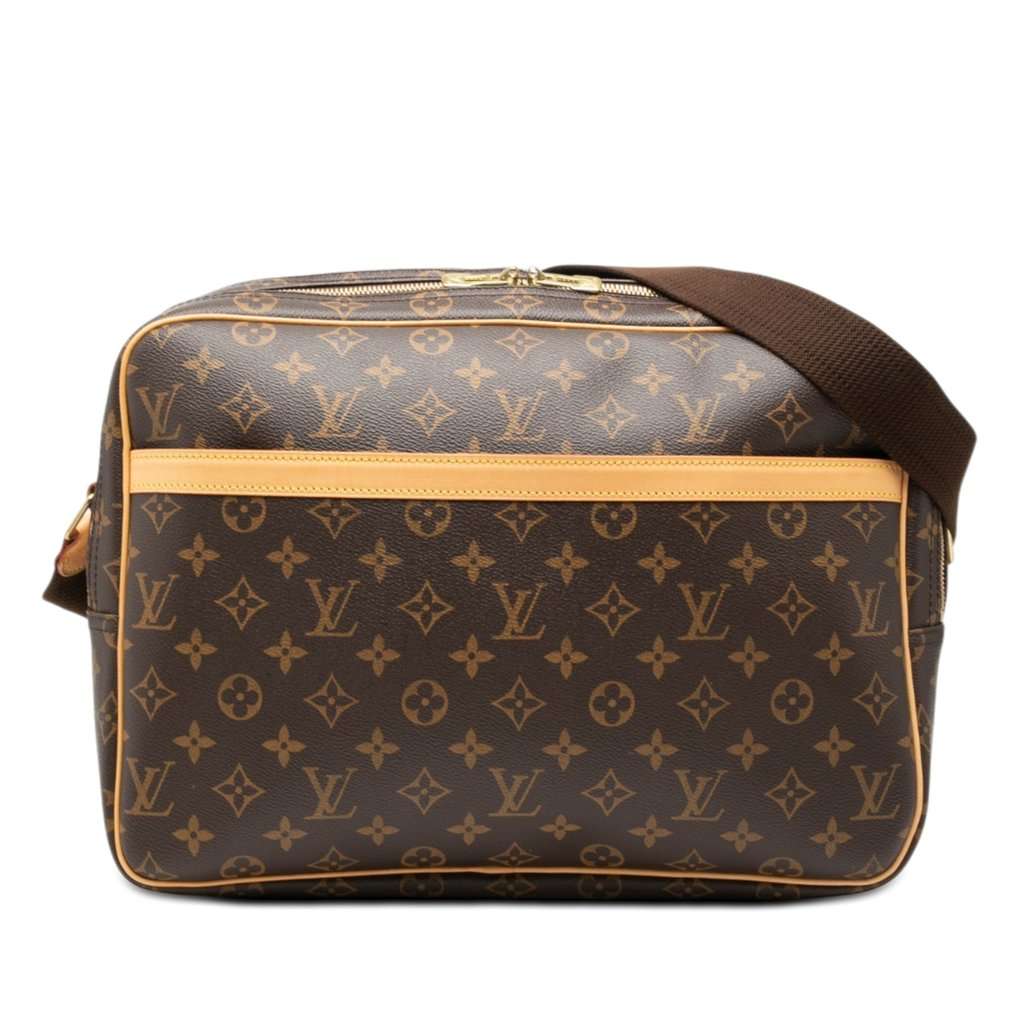 Louis Vuitton Monogram Reporter GM Brown Very good - Front View
