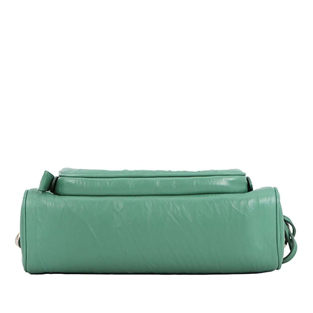 Prada Nappa Antique Multi Pocket Crossbody Green Leather Very good condition - Inside View