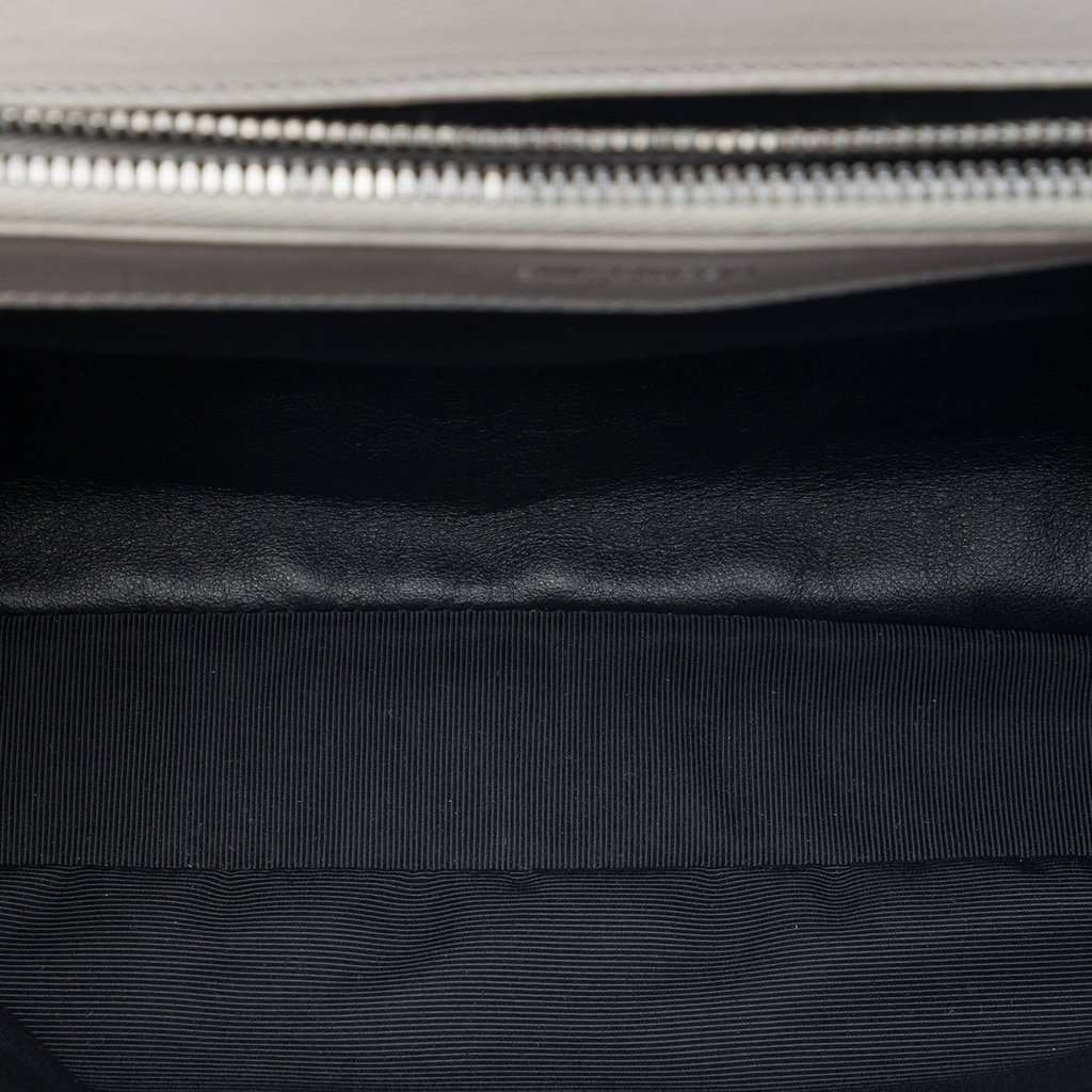 Saint Laurent Large Chevron Sheepskin Monogram College Satchel MultiColor Leather Very good condition - Model View