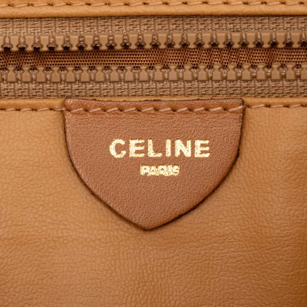 Celine Macadam Coated Canvas Crossbody Brown Good condition - Box View