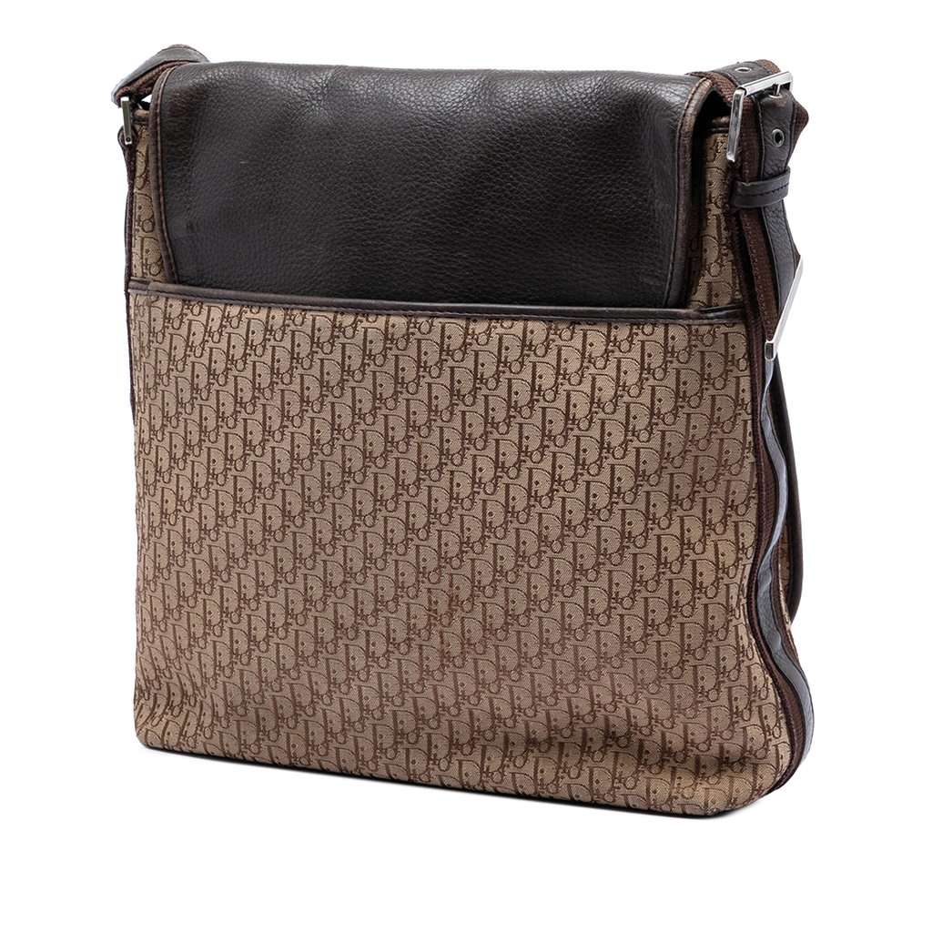 Dior Diorissimo Trotter Canvas Street Chic Crossbody Brown Very good - Back View