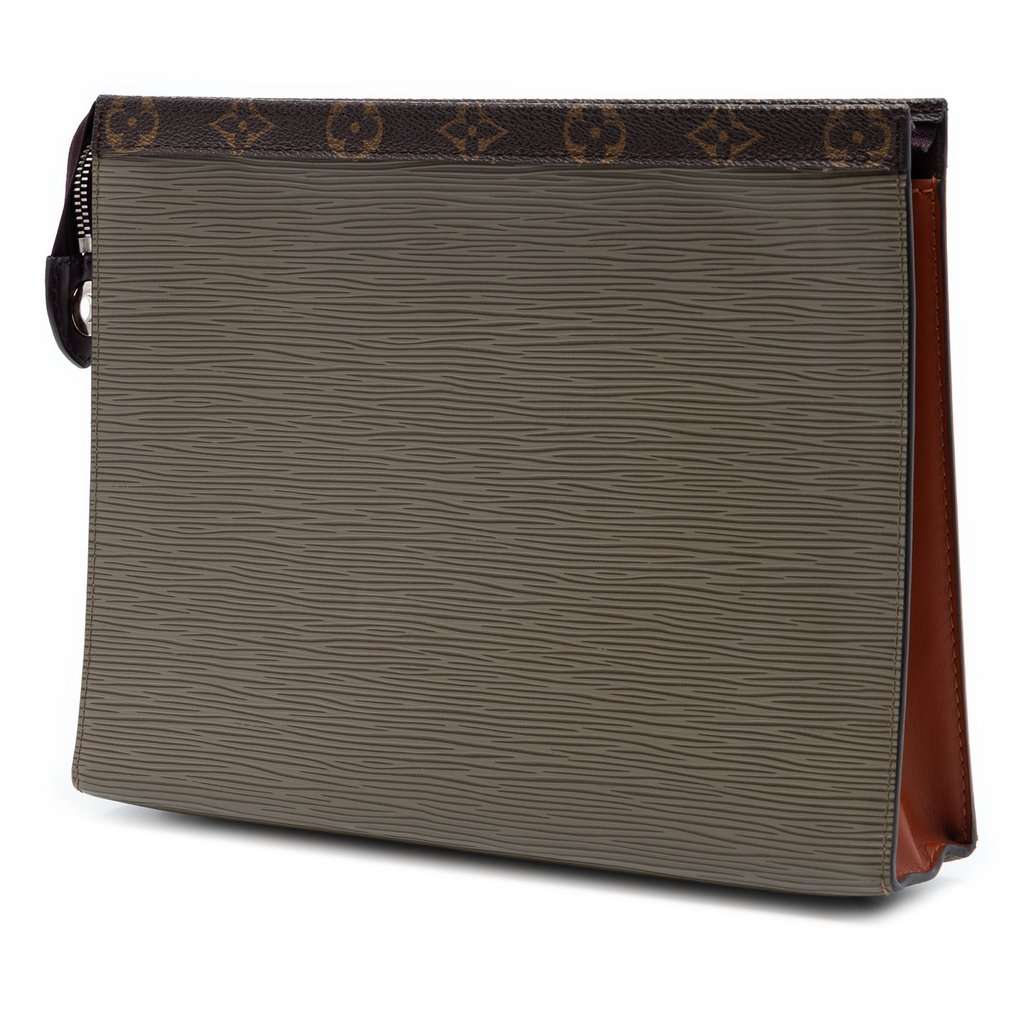 Louis Vuitton Epi Pochette Voyage MM Brown Leather Very good condition - Back View