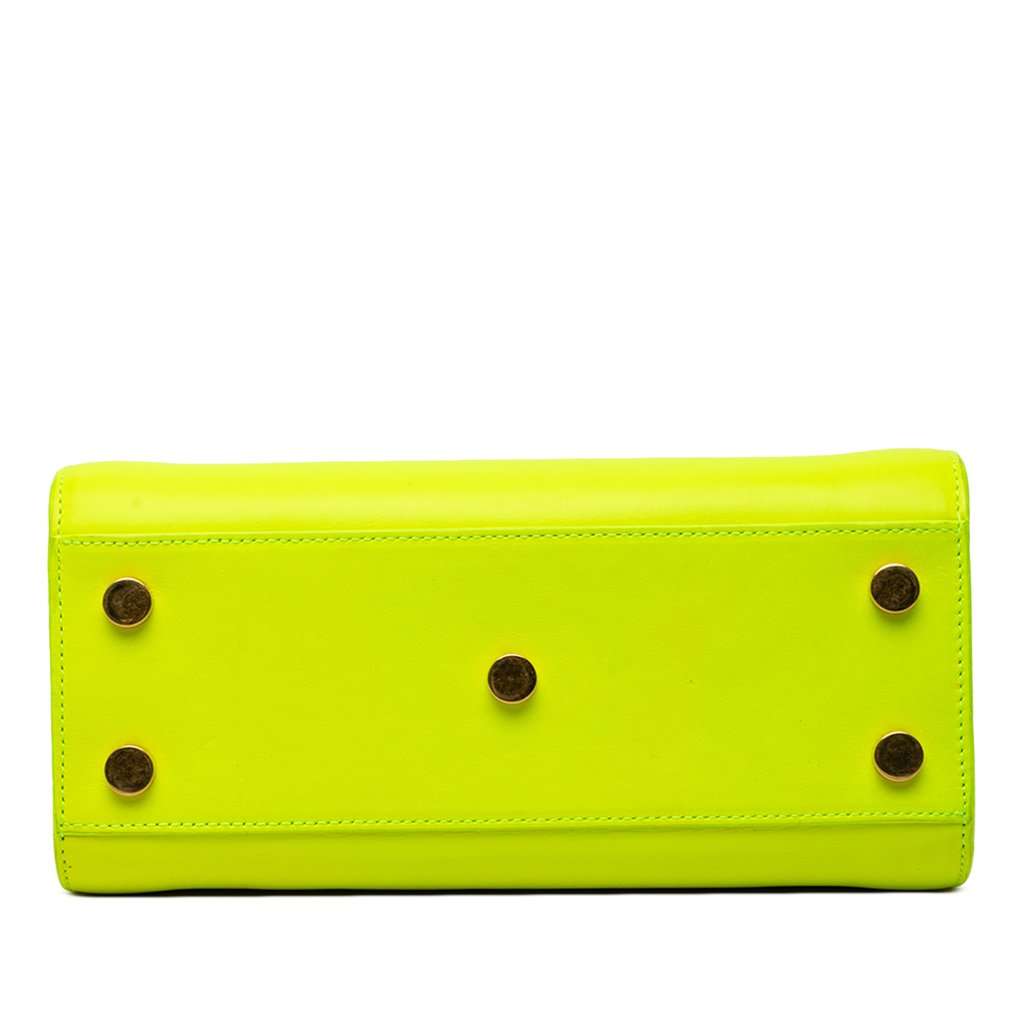 Saint Laurent Nano Leather Sac De Jour Satchel Yellow Leather Very good - Inside View