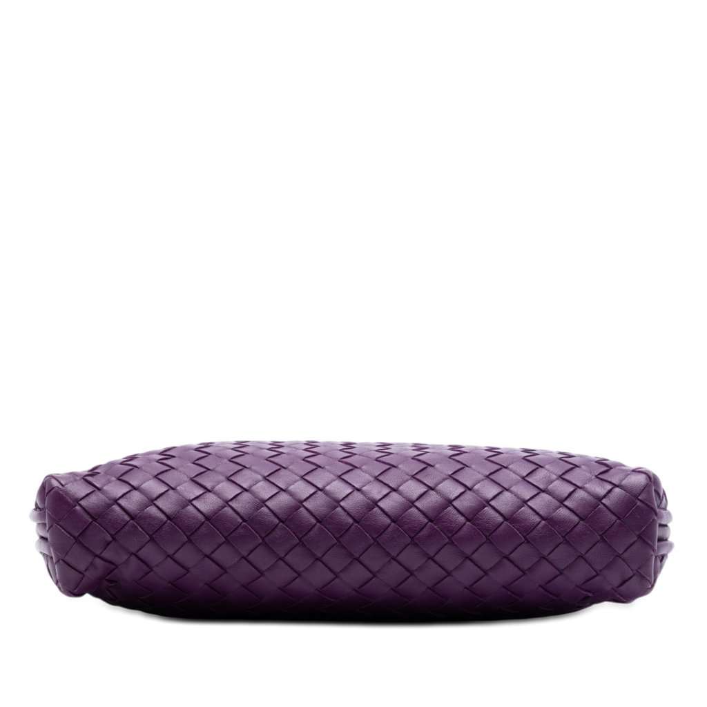 Bottega Veneta Nappa Intrecciato Nodini Crossbody Purple Leather Very good condition - Inside View